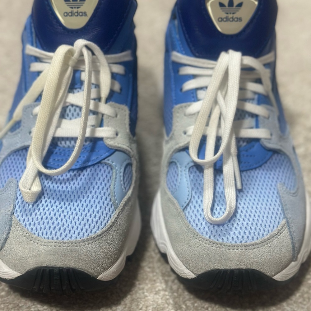 Adidas Kids Blue and Gray Sneakers
